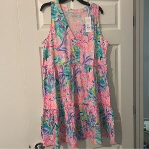 XL NWT Lilly Pulitzer Lorina Swing Dress in Multi It Was All A Dream